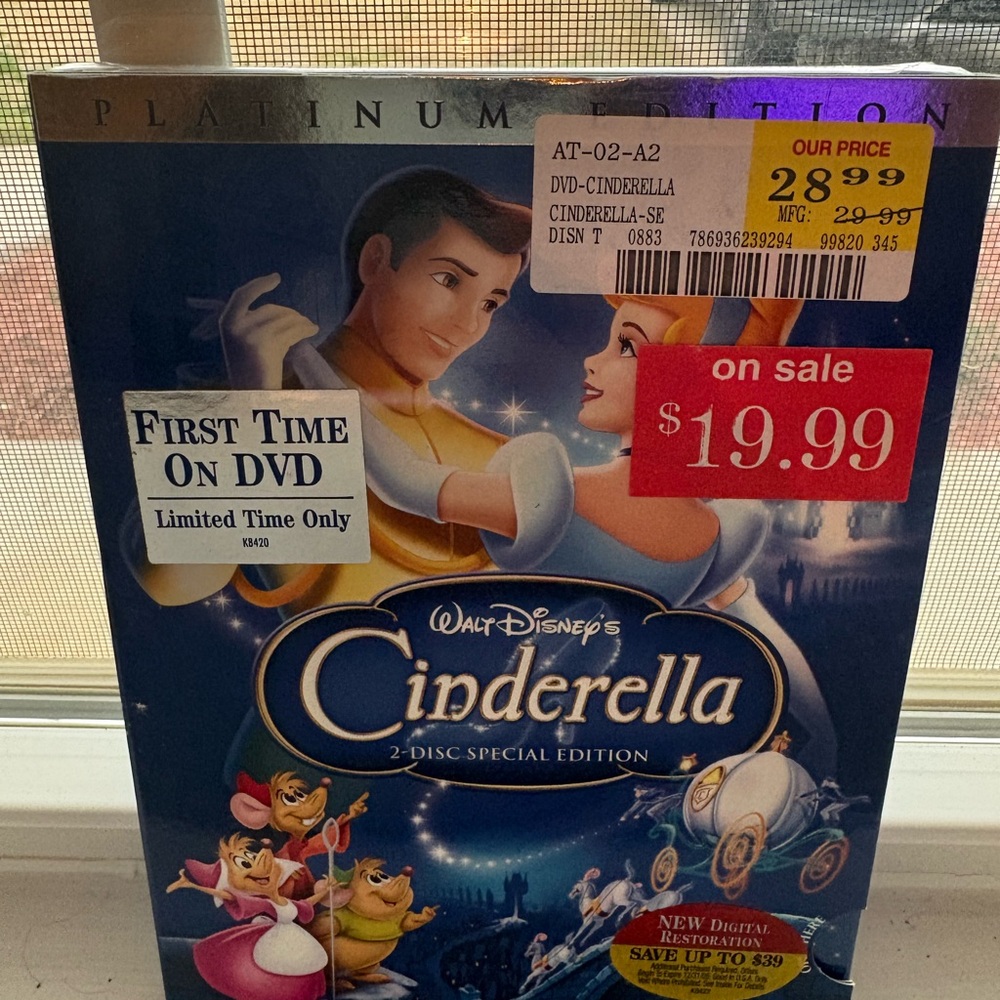 Disney Cinderella 2-Disc Special Edition DVD - Blue